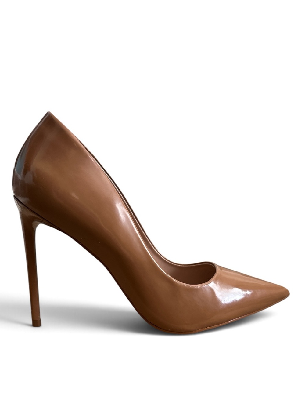 Steve Madden Vala Camel Patent Heels